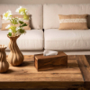 Picture of LUSINA TISSUE BOX BROWN